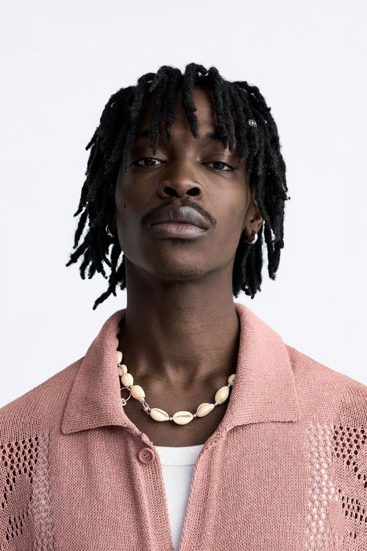 BEADED SEASHELL NECKLACE